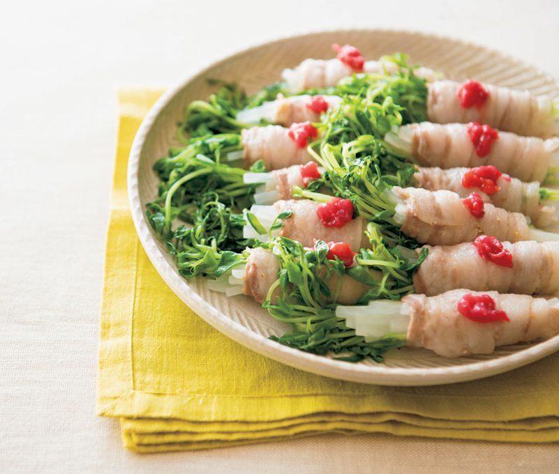 肉と野菜が同時にとれる 蒸すだけのごちそう肉巻き Esseonline エッセ オンライン